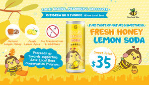 Local & Meaningful Crossover: Save Local Bees x Citibrew HK Fresh Lemon Honey Soda