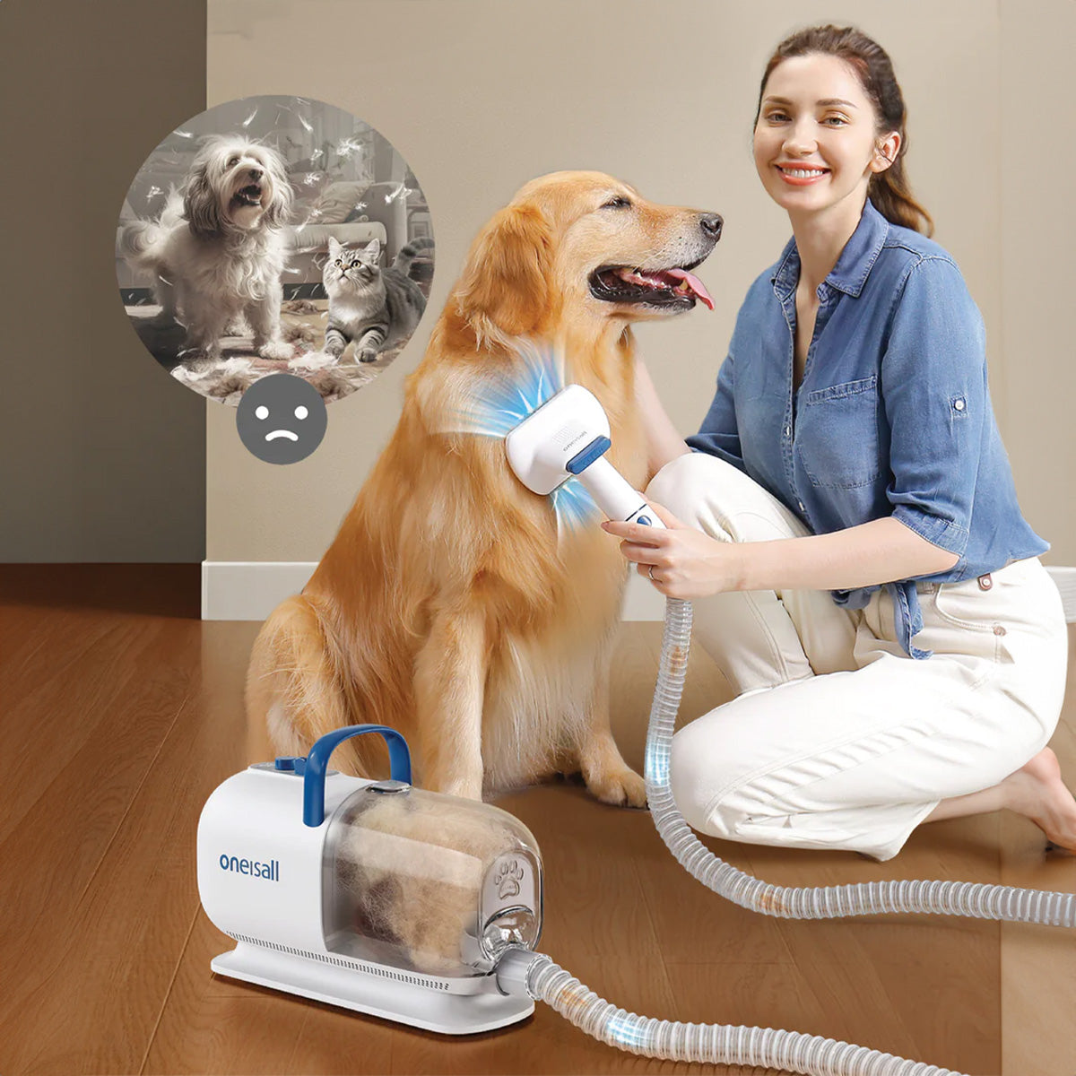 Oneisall KYLE Pet Grooming Vacuum Cleaner