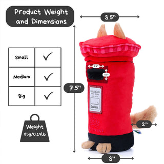 Woof² British Postbox Treat-Dispensing Pet Toy