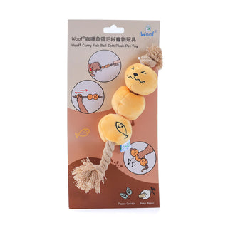 Woof² Curry Fishball Pet Toy