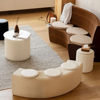 ihpaper Foldable 3 Seats Paper Bench