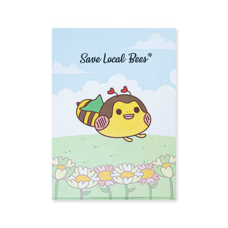 Save Local Bees A4 Folder and Stickers Set