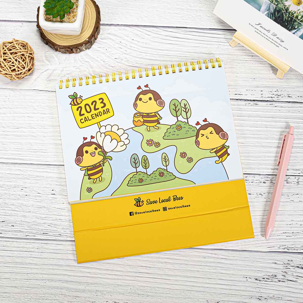 Save Local Bees 2023座枱月曆