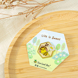 Save Local Bees 金屬襟章- Life is Sweet系列