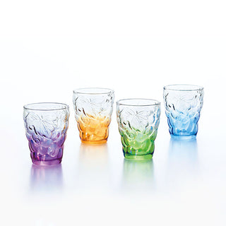 Aderia 石塚硝子葡萄浮雕玻璃杯禮盒裝