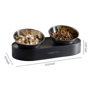 PETKIT® Nano Metal不鏽鋼可調角度貓碗 (雙碗)