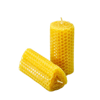 Save Local Bees Beeswax Candle - Middle Roll