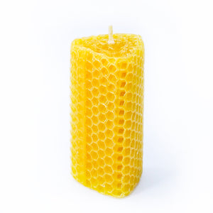 Save Local Bees Beeswax Candle - Middle Roll