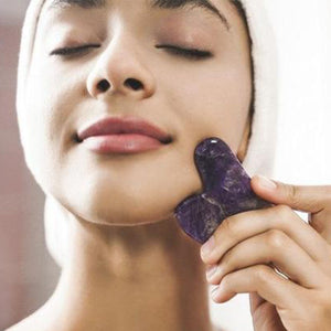 Scilla Rose The Ultimate Amethyst Roller and Gua Sha Beauty Set