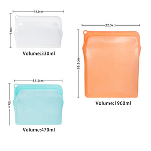 矽膠保鮮食物袋 (3件裝)